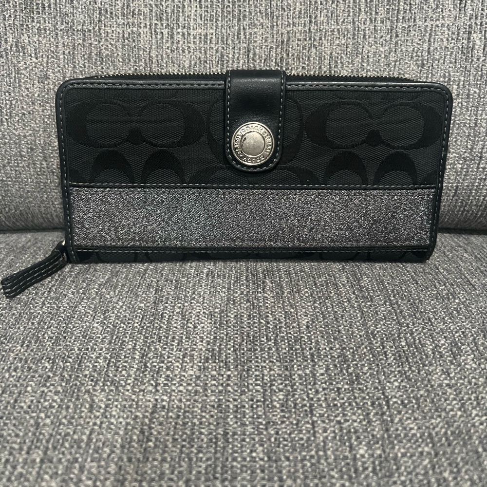 Coach zip around wallet